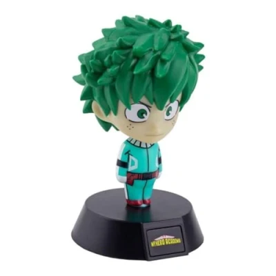Abbildung von Paladone My Hero Academia 3D Leuchte Icon Light Izuku Midoriya grün, Bedruckt, 100% Kunststoff, mit LEDs, im Sichtkarton.
