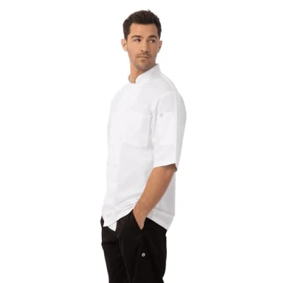 Abbildung von Chef Works Herren Montreal Cool Vent Coat Kochjacke, Weiss/opulenter Garten, XXX Large