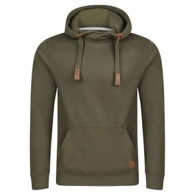 Abbildung von riverso Hoodie Herren Regular Fit RIVNiklas Kapuzenpullover Pullover Cross Over Kragen Grün L (L, Ivy Green (BJD))