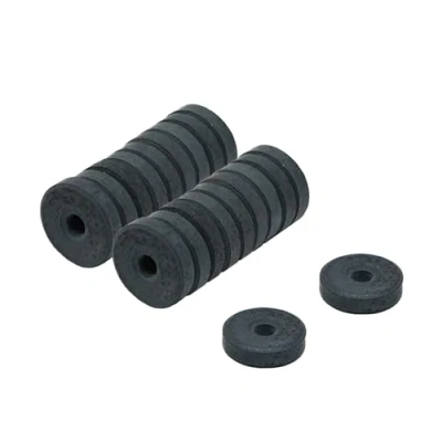 Abbildung von Y10 Ferrit Magnete Für Kunst, Kunsthandwerk, Modellherstellung, Diy und Hobbys 12mm O.D. x 3mm I.D. 3,3mm Dick 0,1kg Zug Pack von 200