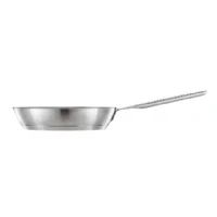 Abbildung von Fiskars Bratpfanne, Ø 24 cm, Beschichtete Pfanne, Für alle Kochfelder geeignet, Recycelter Edelstahl, All Steel, Silber, 1064743