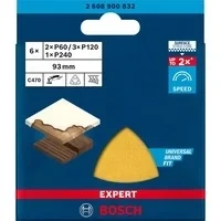 Abbildung von Expert C470 Schleifblatt Set, 93mm, K60 / 120 240