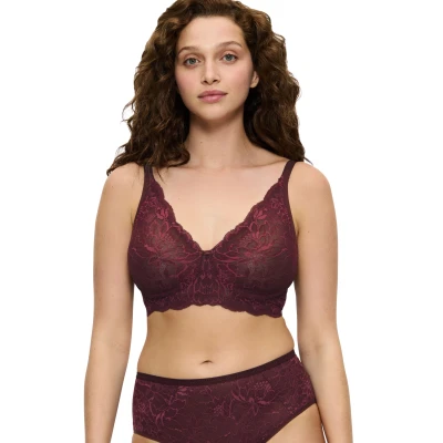 Abbildung von Triumph Amourette Charm Triangel BH, Damen, Größe: 75E, Deep burgundy