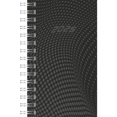 Abbildung von rido/idé Taschenkalender Modell Timing 3 (2025), 2 Seiten = 1 Woche, A7, 160 Seiten, PP Einband, schwarz