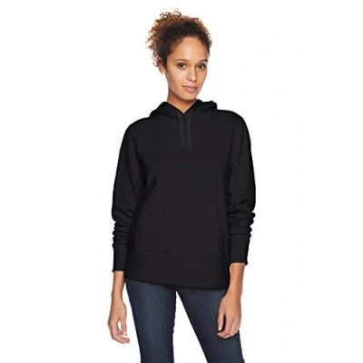 Abbildung von Amazon Essentials Damen Fleece Kapuzenpullover (in Übergröße erhältlich), Schwarz, XL