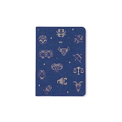 Abbildung von Letts of London Zodiac A6 Woche auf 2 Seiten Midnight 2024