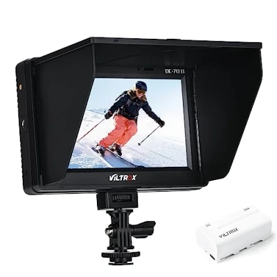 Abbildung von Viltrox DC 70 7 Zoll HD Kamera Video Field Monitor Unterstützt 4k Signal für DSLR Canon Nikon Sony Olympus Panasonic Pentax, HDMI Eingang