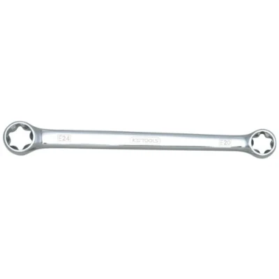 Abbildung von KS TOOLS 518.0864 Doppel Ringschlüssel 224 E20xE24 Chrom Vanadium Stahl