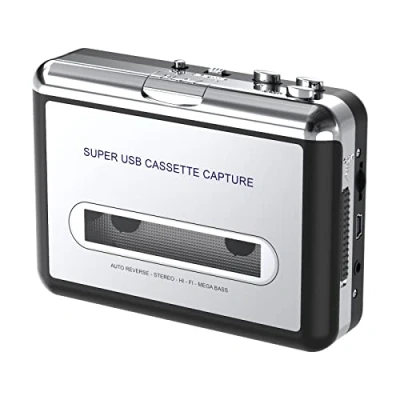Abbildung von DIGITNOW! Cassette Capture tragbarer Kassetten Player/Kassette auf MP3 Konverter, Kassette MP3/CD Audio über USB