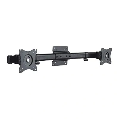 Abbildung von conecto, Dual Screen Adapter für 2 Monitore, Wandmontage, neigbar: +/ 45, schwenkbar: 15, drehbar: 180, Traglast: max. 10kg, VESA 75x75 &amp; 100x100, schwarz