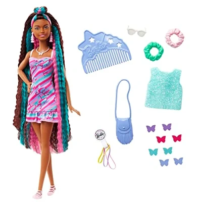 Abbildung von Barbie Anziehpuppe Totally Hair Mattel HCM91 Spielset mit Haar Puppe