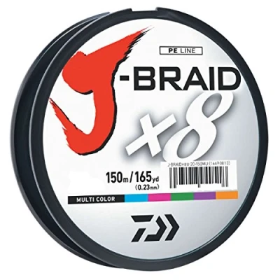 Abbildung von Daiwa Unisex Erwachsene Braided LINE J BRAIDX8 geflochtene Schnur, merhfarbig, 20 lb