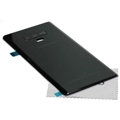 Abbildung von Akkudeckel für Samsung Original Galaxy Note 9 N960F Back Cover Rückwand schwarz mit mungoo Displayputztuch