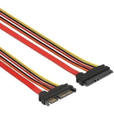 Abbildung von DeLock Verlängerungskabel SATA 6 Gb/s 22 Pin Stecker &gt; Buchse (3,3 V + 5 12 V) 30 cm