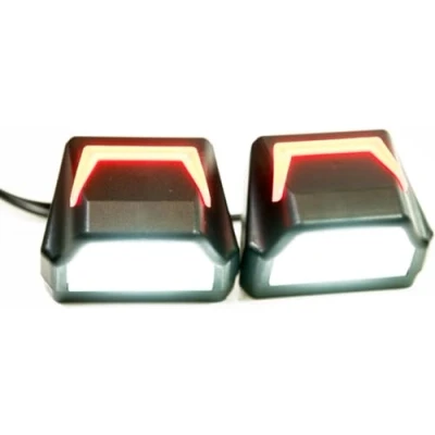 Abbildung von Web Truck 2 x NEON LED Kennzeichenleuchte 12V 24V mit E Prüfzeichen Nummernschildleuchte Kennzeichenbeleuchtung Kennzeichen Auto SMD Rück Hinten Paar PKW LKW KFZ