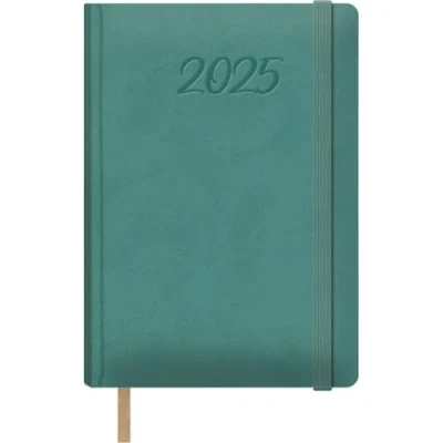 Abbildung von Dohe Kalender 2025, Tag pro Seite, A5 (15 x 21 cm), 12 Monate Januar bis Dezember, Hardcover aus Kunstleder, Planer auf Spanisch, Büromaterial, Grün