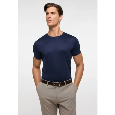 Abbildung von Eterna SOFT Tailoring Tshirt basic, Herren, Größe: XXL, Dunkelblau