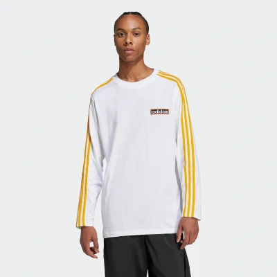 Abbildung von adidas Originals Adibreak TEE Langarmshirt, Herren, Größe: Large, White