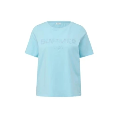 Abbildung von s.Oliver Black Label Tshirt print, Damen, Größe: 42, Arktisblau