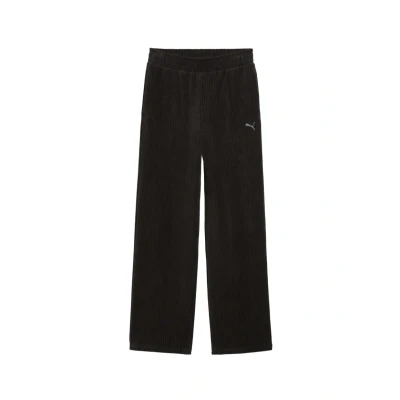 Abbildung von PUMA Essentials Elevated Straight Leg Hose Damen, Kleidung, Schwarz, XL