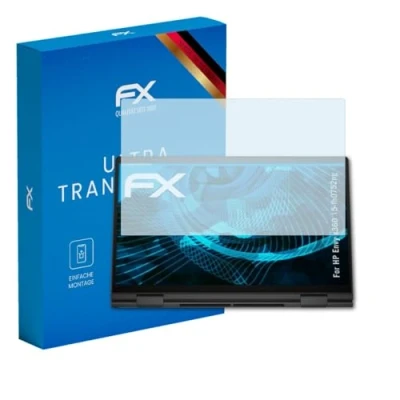 Abbildung von atFoliX Schutzfolie kompatibel mit HP Envy x360 15 fh0752ng Folie, ultraklare FX Displayschutzfolie (2X)