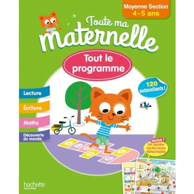 Abbildung von Toute Ma Maternelle Moyenne section 4 5 ans: Avec 120 autocollants et un poster