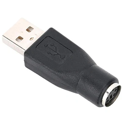 Abbildung von ASHATA für PS/2 zu USB, 5PCS USB Stecker PS / 2 Adapter Konverter Tastatur Maus mit Schnittstelle, Tragbar Wechsler