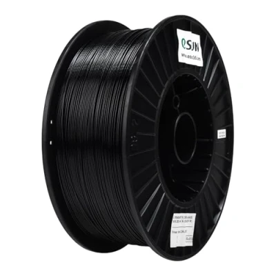 Abbildung von eSUN PETG Filament 1.75 mm, 3D Printer Filament, Measurement Accuracy +/ 0.03 2.5KG Spule Druck für Drucker, Einfarbig schwarz
