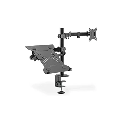 Abbildung von DIGITUS Universal Monitorhalterung mit Notebook , Schwarz, (DA90436)