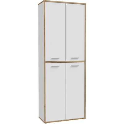 Abbildung von Mehrzweckschrank weiß Artisan Eiche 226 cm KEFLAVIK