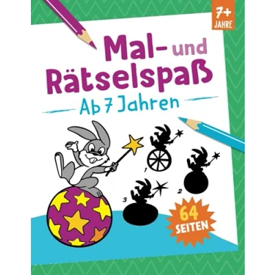 Abbildung von Mal und Rätselspaß ab 7 Jahren: 64 Seiten. Für Kinder Jahren