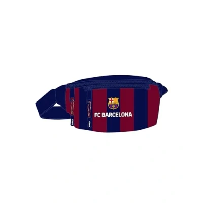 Abbildung von Safta F.C. Barcelona Gürteltasche mit Außentasche, ideal für Jugendliche und Kinder verschiedener Altersgruppen, bequem vielseitig, Qualität Widerstandsfähigkeit, 23 x 9 12 cm,