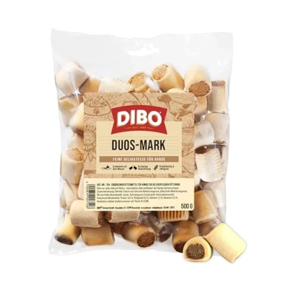 Abbildung von DIBO Duos Mark, 500g Beutel, Backwaren als gesunde, natürliche Ernährung für Hunde, Hundefutter, Barf, B.A.R.F., Leckerli, Hundekekse