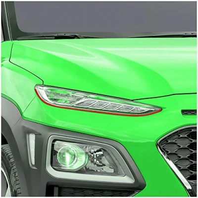 Abbildung von Devil Eye® Scheinwerferfolie Zierstreifen Dekor Dekorleiste Folie Flexibel für Scheinwerfer Kfz Auto Zubehör Selbstklebend DEHYA KX004