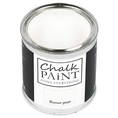 Abbildung von Chalk Paint Everything® Bianco Gesso (Kreideweiß) (750 ml) Wasserbasierte Kreidefarbe für Shabby Chic Möbel, Dekoration und Recycling Projekte Ungiftig, leicht anzuwenden