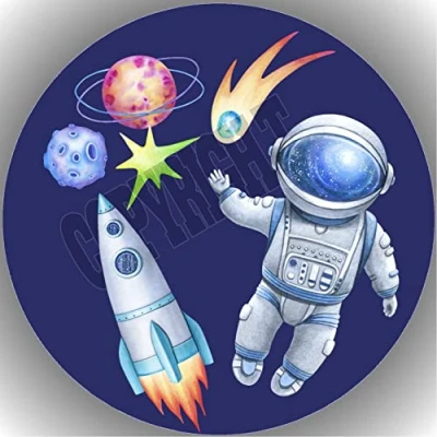 Abbildung von ich Fondant Tortenaufleger Tortenbild Geburtstag ASTRONAUT