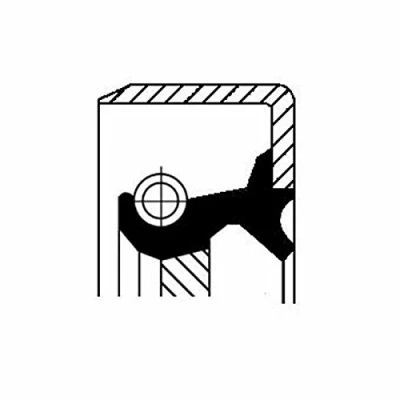 Abbildung von CORTECO 19033927B Nockenwellendichtung Motor