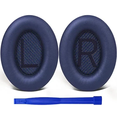 Abbildung von SoloWIT® Ersatz Ohrpolster für Bose QC35, kompatibel mit Over Ear Kopfhörern von QuietComfort 35 (QC35) und Quiet Comfort II (QC35 ii)