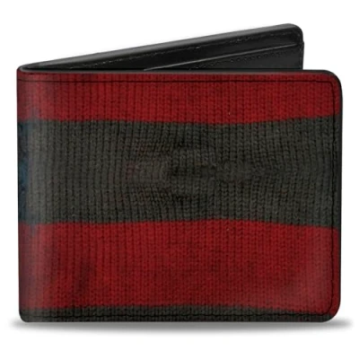 Abbildung von Buckle Down Herren Geldbörse, Freddy Krüger, 4.0&quot; x 3.5&quot;