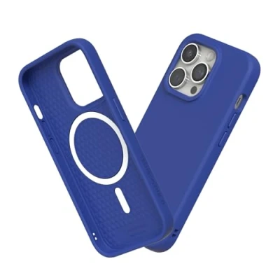 Abbildung von RhinoShield Hülle kompatibel mit [iPhone 14 Pro] SolidSuit MagSafe Stoßdämpfende &amp; schlanke Schutzhülle Premium Finish 3.5 Meter Fallschutz Klassisches Blau