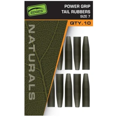 Abbildung von Fox Edges Naturals Power Grip Tail Rubbers Größe 7 (10 Stück) Kleinmaterial