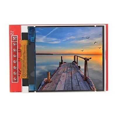 Abbildung von Keenso LCD Anzeigemodul, 1,44 Zoll TFT Anzeigemodul Bunt Treiberplatine 128X128 mit SPI Schnittstelle für serielle Peripheriegeräte 5110/3310