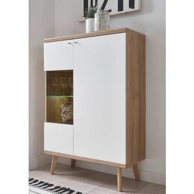Abbildung von andas Vitrine &quot;Merle&quot;, Scandi Design, Höhe 134 cm