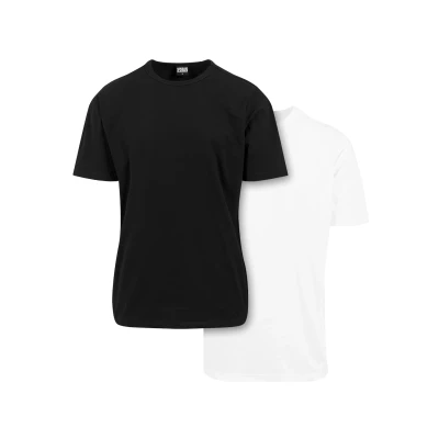 Abbildung von Urban Classics 2 PACK Tshirt basic, Herren, Größe: Small, Black/white