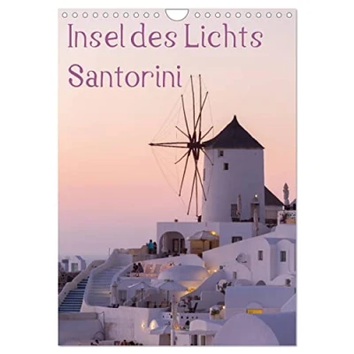 Abbildung von Insel des Lichts Santorini (Wandkalender 2025 DIN A4 hoch), CALVENDO Monatskalender