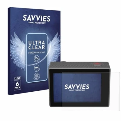 Abbildung von Savvies 6 Stück Schutzfolie für Akaso V50 Elite Displayschutz Folie Ultra Transparent