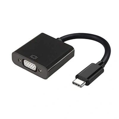Abbildung von AISENS A109 0347 USB C auf VGA, Stecker HDB15 Buchse, Schwarz, 15 cm