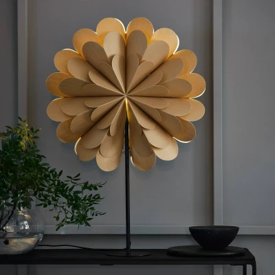 Abbildung von Standstern Maravilla, gold/schwarz Höhe 68 cm
