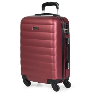 Abbildung von ITACA Handgepäck Koffer Trolley Reisekoffer Mit Rollen und Hartschalenkoffer für Vielreisende. Granat 71250