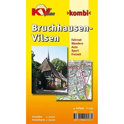 Abbildung von Bruchhausen Vilsen: 1:12.500 Samtgemeindeplan mit Freizeitkarte 1:25.000 inkl. Rad und Wanderwegen: Ortspläne 1 : 12 500. 25.000. ... Sport. Freizeit. (KVplan Ostfriesland Region)